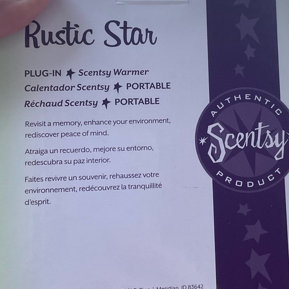 NIB Scentsy Plug-in Warmer | Never used box included | Portable | Rustic Star ⭐️ - Picture 11 of 11